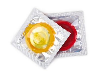 Kondome in der Verpackung